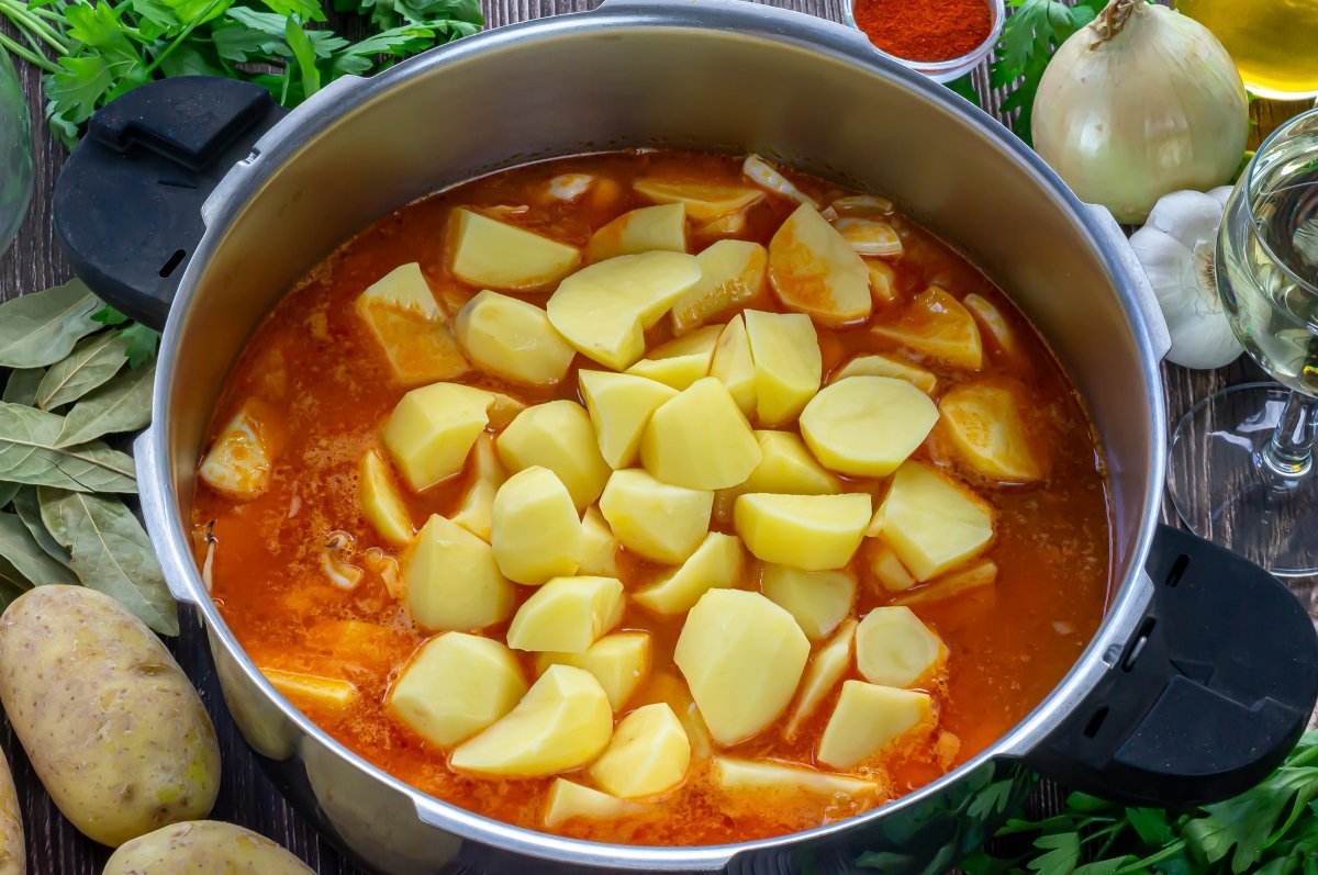 Ingredientes Choco con Patatas